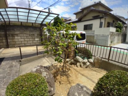 福岡市東区Ｔ様邸-庭園改修･不要物撤去-除草･除根･移植･剪定-改修後