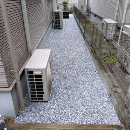 福岡県那珂川市個人邸の整地＆砂利敷設-2025-05-13
