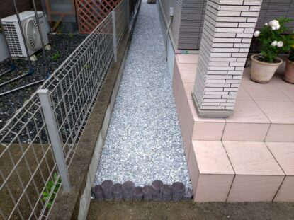 （After）福岡県那珂川市個人邸の整地＆砂利敷き-2025-05-13